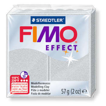 Pâte Fimo Effect, 57g - Métal argenté