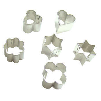 Emporte-pièces métal forme bijoux x6