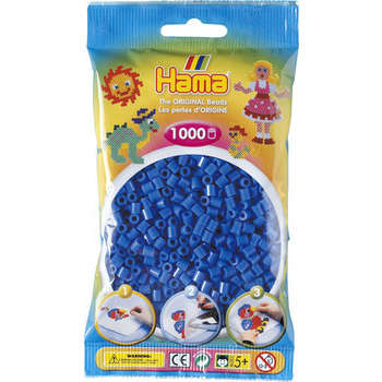 Sachet 1000 perles Midi: bleu