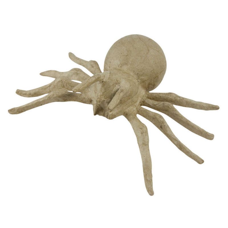 Araignée en papier maché L. 19 cm