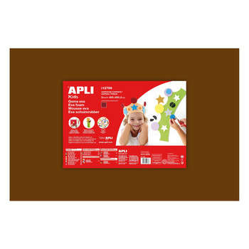 Feuilles mousse : marron 400x600x2mm
