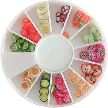 Tranches de mini canes fruits exotiques