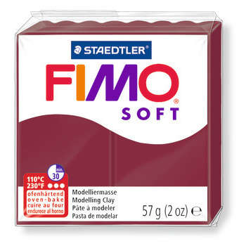Pâte Fimo Soft, 57 g - Rouge merlot
