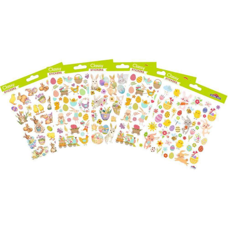 Stickers Classy Pâques 15x17cm