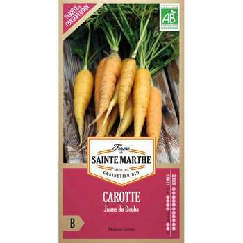 Graines de carotte jaune du doubs Bio en sachet