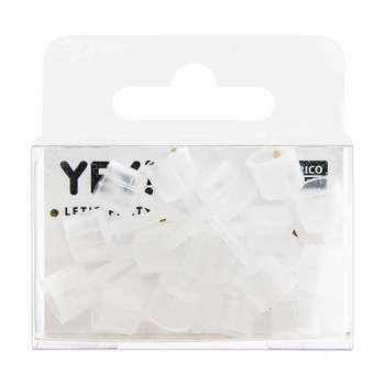 Bougeoir transparent pour bougie D. 0,7 cm (16 piè