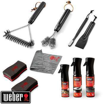 Kit de nettoyage pour barbecue à gaz en acier émai