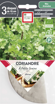 Graines de coriandre à petite graine Bio en disque