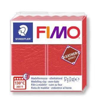 Pâte Fimo Effect cuir 57g rougepasteque
