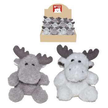 Rennes gris blanc en polyester H 15 cm