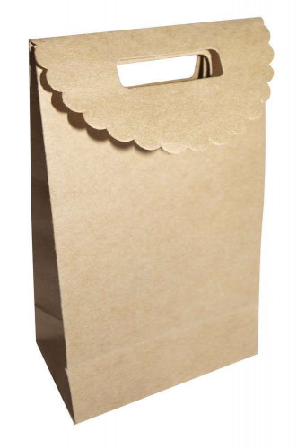 Pochettes kraft à soufflet et rabat 12x7 cm x 24 p