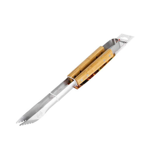 Pince pour barbecue : inox, noir, 42,5x6x3cm