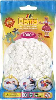 Sachet 1000 perles Midi: blanc