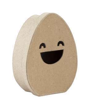 Boîte uf sourire S en papier maché
