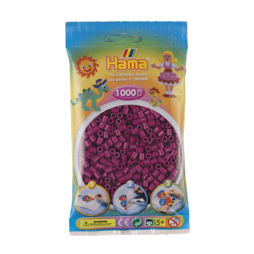 Jeu créatif-Midi sachet 1000 perles prune