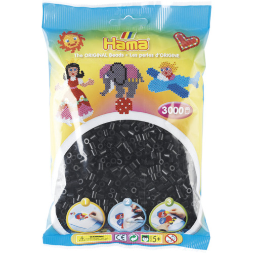 Jeu créatif-Midi Sachet 3000 perles Noir