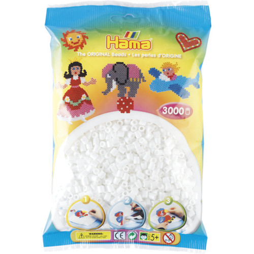 Jeu créatif-Midi Sachet 3000 perles Blanche