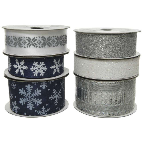 Ruban en polyester bleu - à l'unité