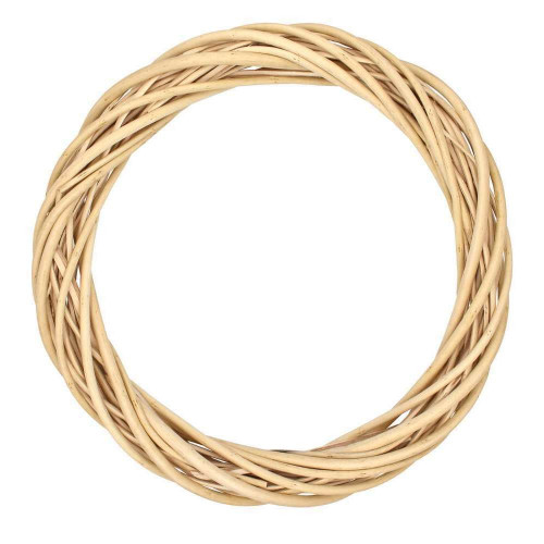 Couronne en osier naturel D. 30 cm