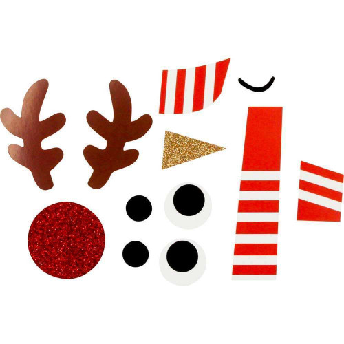 Sac cadeau à décorer en kraft et accessoires, 14,9