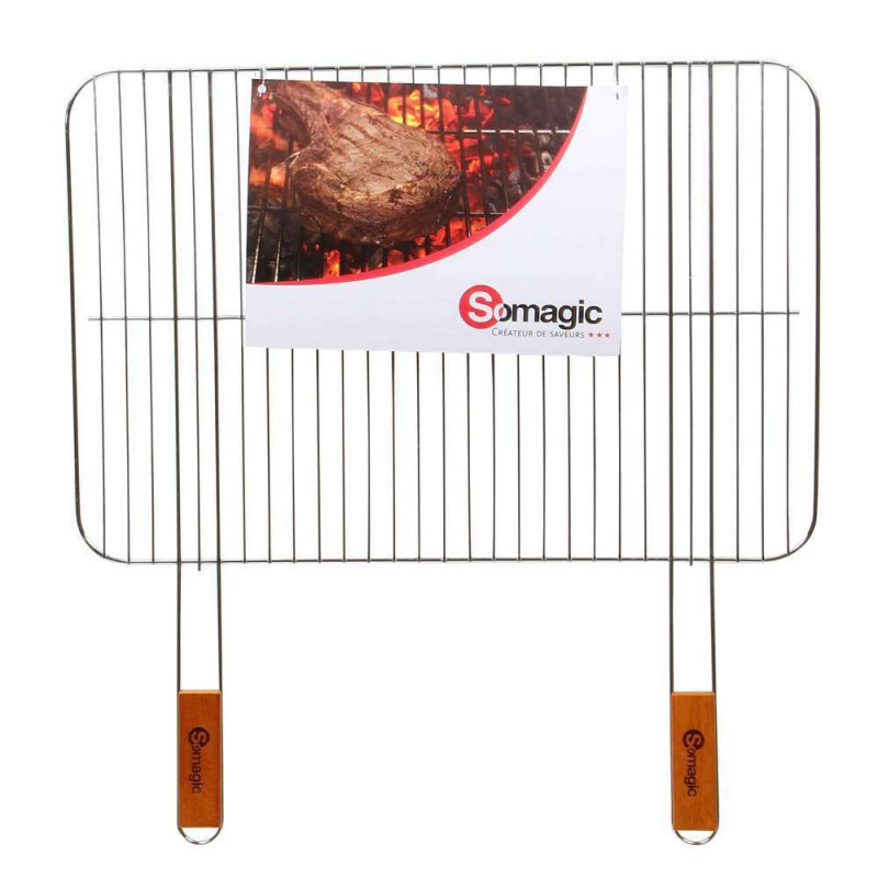 Grille rectangulaire simple : acier, 60x40cm