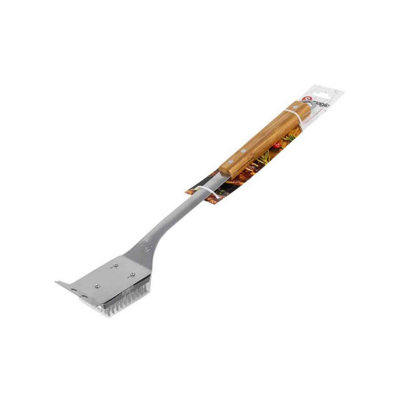 Brosse 44 Cm Inox Et Manche Bambou