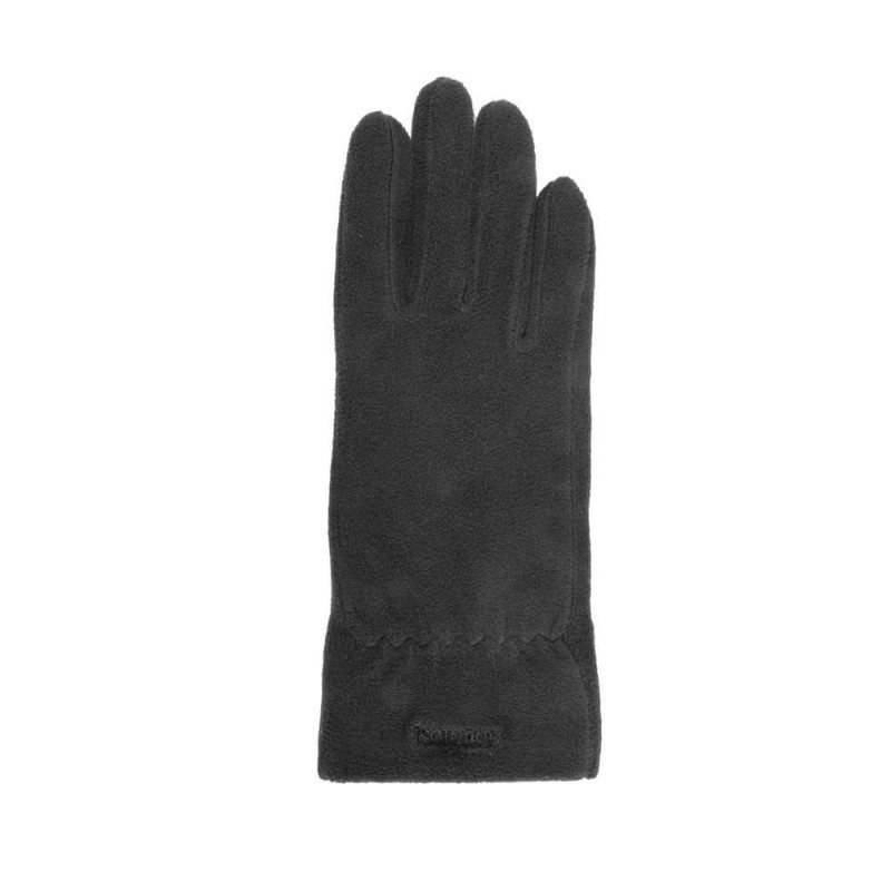 Gants polaire, pour femme: Noir, taille unique