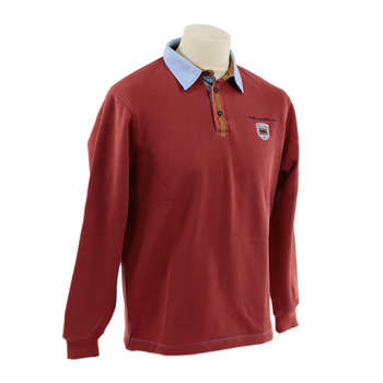 Polo Col Fantaisie Brique L
