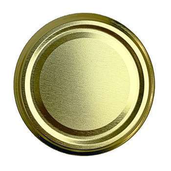 Capsule dorée : métal, D63mm