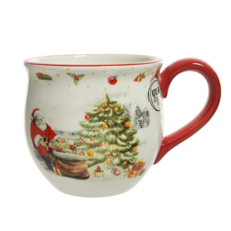 Mug en dolomite scène Noël