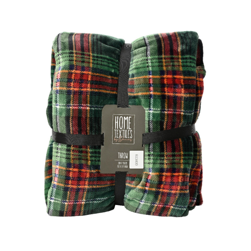 Plaid à carreaux, design écossais 1,5x2m