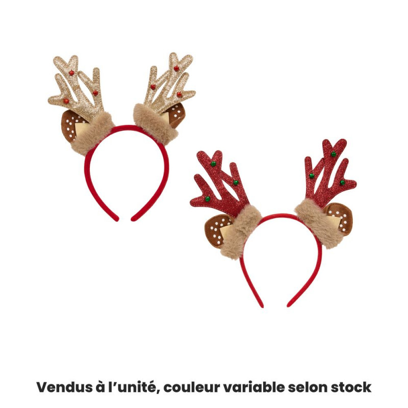 Serre-tête : oreilles de renne - modèles variables