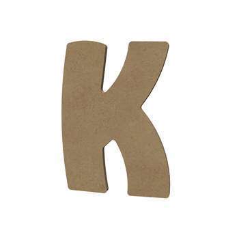 Forme en médium - Lettre majuscule K (15x10cm)