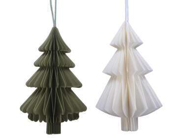 Sapin décoratif : papier 3D, 9x15cm