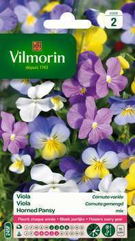 Viola Cornuta variée : en sachet