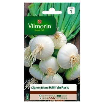 Graines d'oignons blanc de Paris en sachet