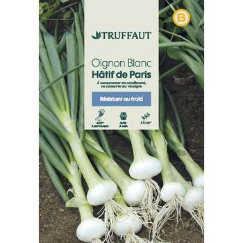 Graines d'oignons blanc hatif de Paris en sachet