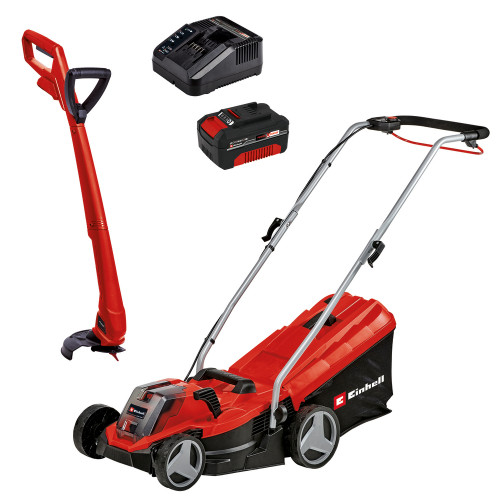 Kit Tondeuse à gazon et coupe bordures sans fil GE