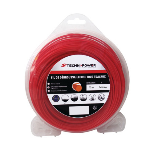 Fil de debroussailleuse rond ø 1,6 mm blister de 1