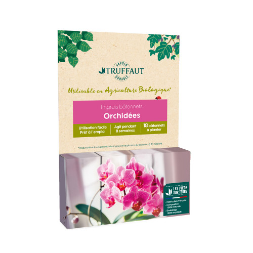 Engrais en bâtonnets pour orchidées - 18 pièces