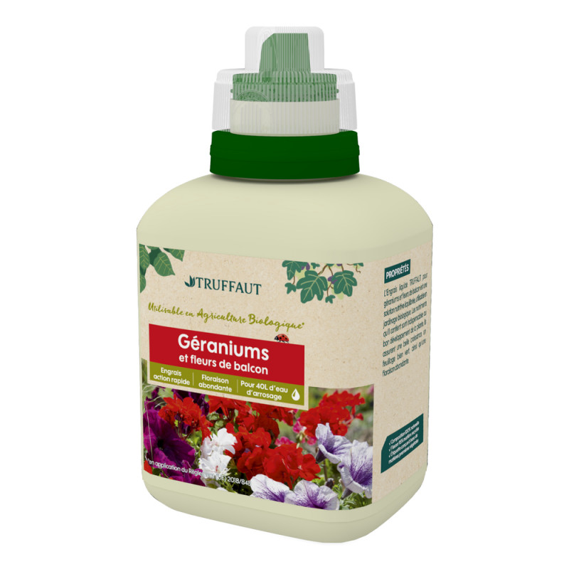 Engrais liquide Truffaut géraniums et fleurs de ba
