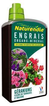Engrais Géraniums, flacon de 1 litre