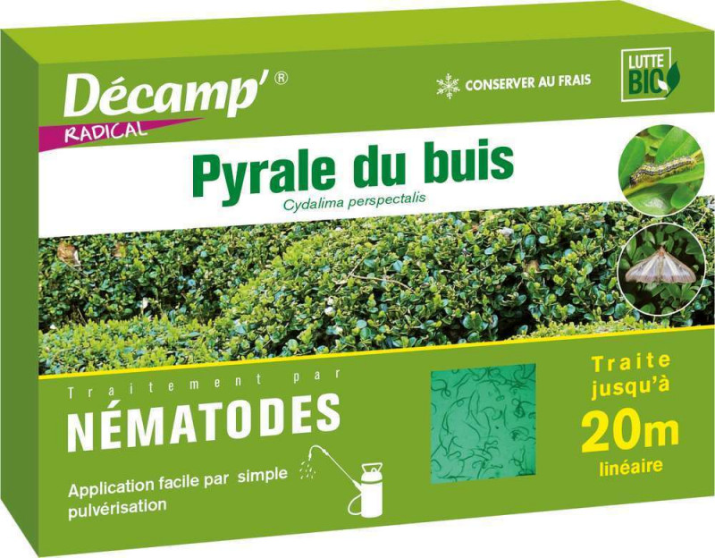 Nématodes contre la pyrale du buis 2x10M