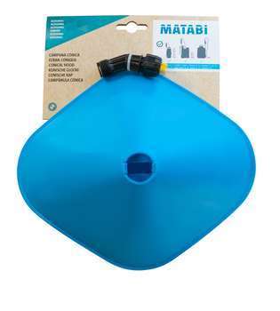 Ecran conique avec buse herbicide à jet plat pour