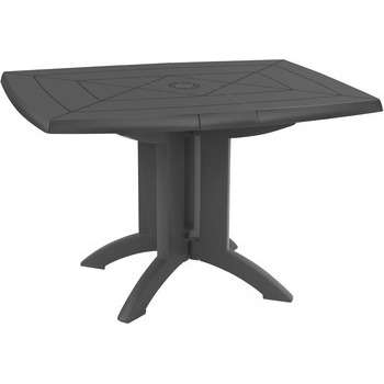 Table Vega pliante : anthracite L.118cm