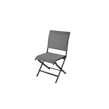 Chaise pliante Élégance : gris, h.92cm