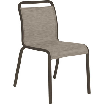 Chaise Oskar, aluminium : taupe