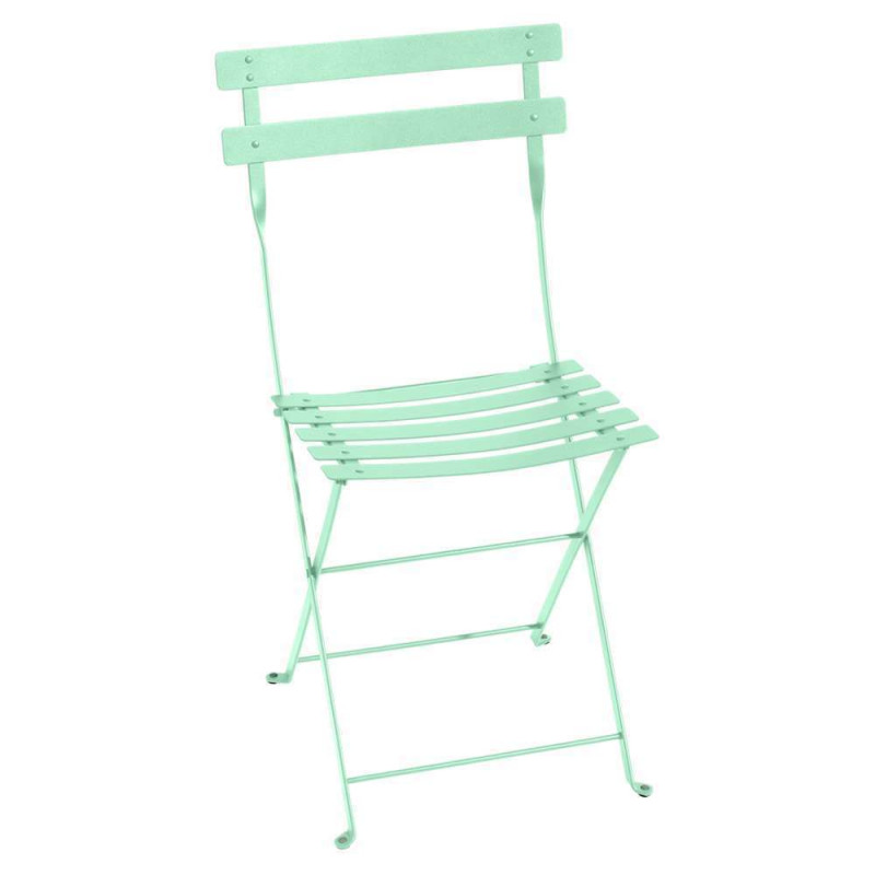 Chaise bistro vert opaline 42x82,0 H 38,0cm