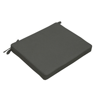 Galette de chaise Monte Carlo en polyester ardoise