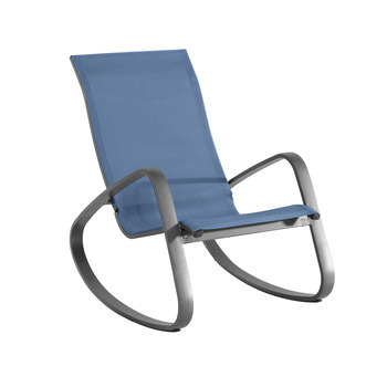 Rocking chair Cano : bleu jean